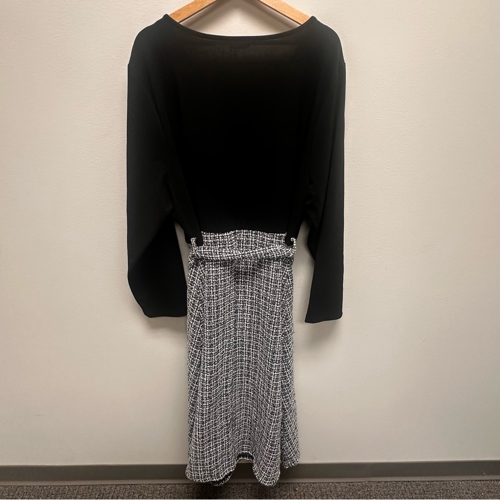BloomChic Classic Black Dress Womens Size 26 Knit‎ Business Maxi Casual NWT - Picture 3 of 8